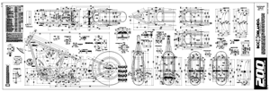 Professional Custom Chopper Frame Blueprints